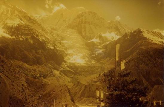 Vue sur les Annapurnas