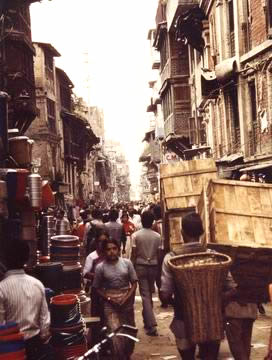 Dans les rue de Kathmandou